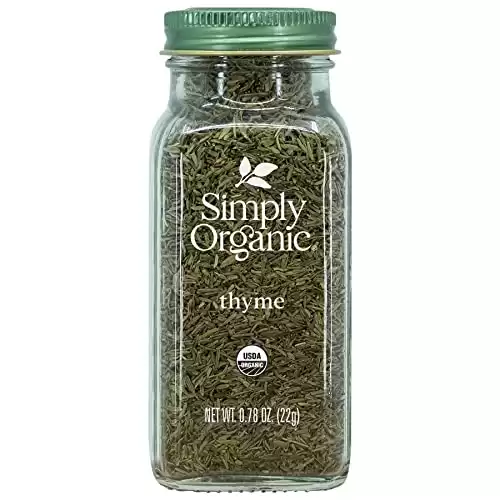Simply Organic Whole Thyme Leaf, Certified Organic | 0.78 oz | Thymus vulgaris L.