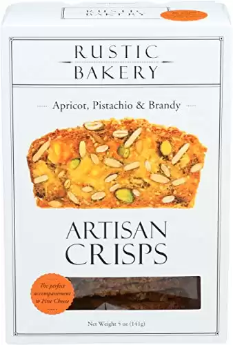 Rustic Bakery, Apricot, Pistachio & Brandy Crisps, 5 Ounce