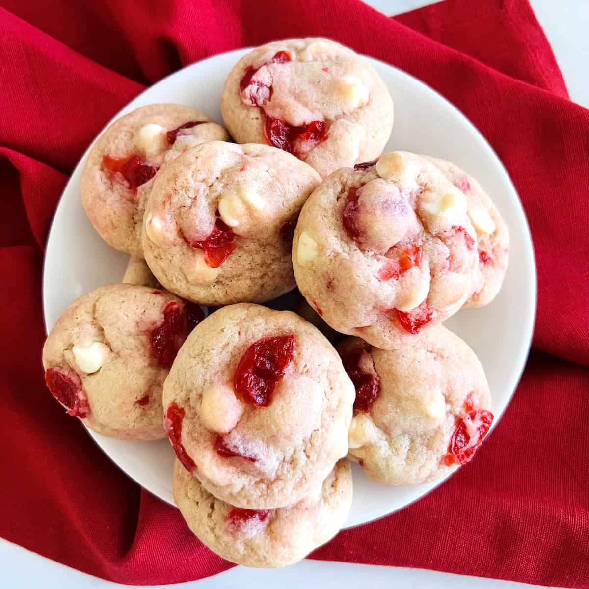 Cherry White Chocolate Chip Cookies - The Short Order Cook