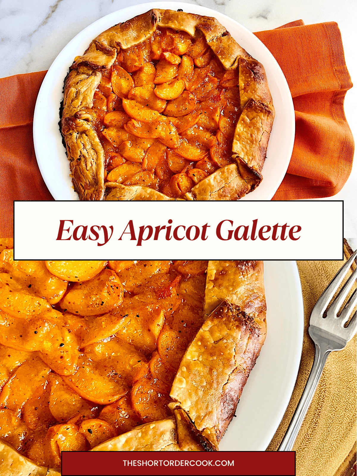 Easy Apricot Galette Two Photo.