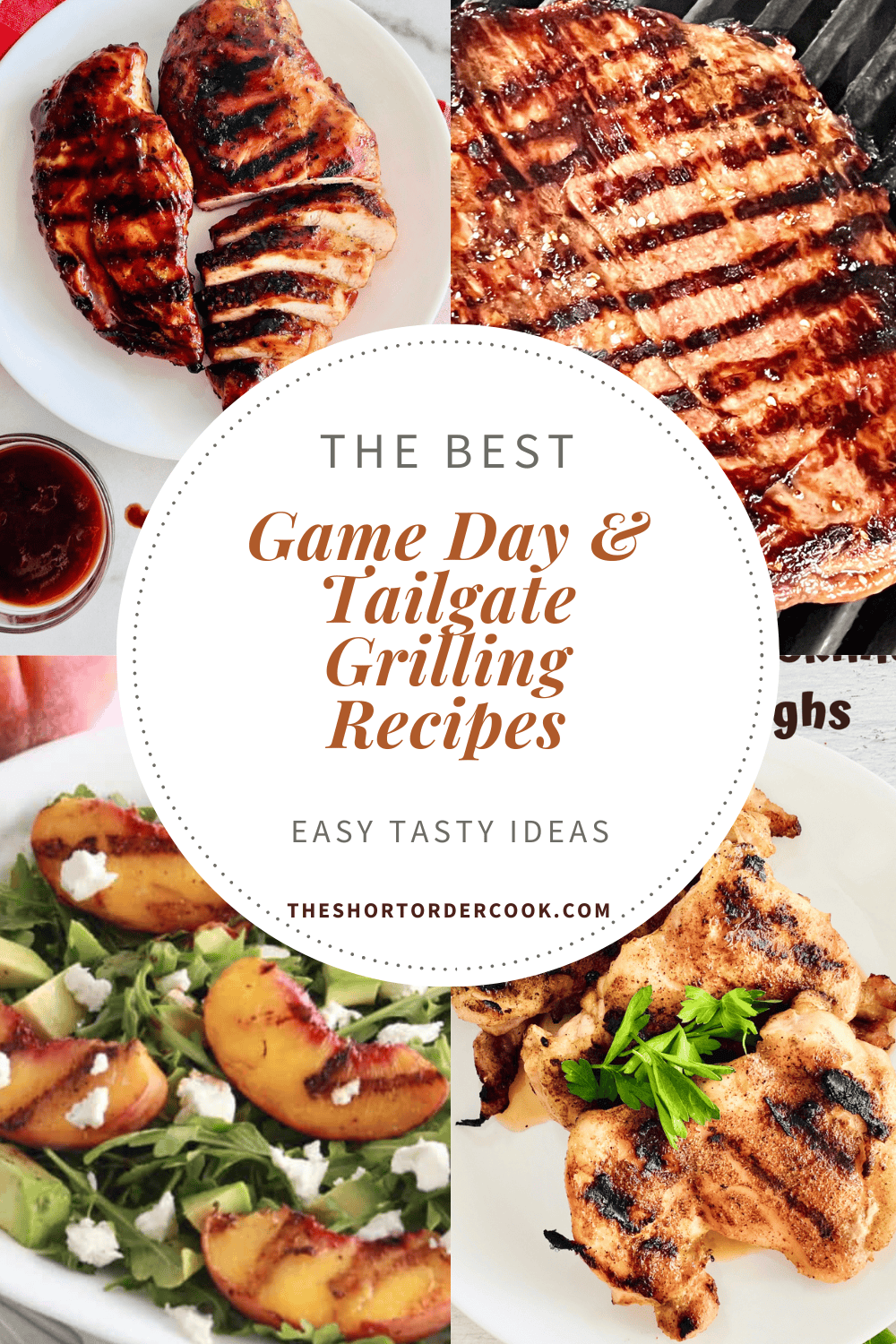 Best Game Day & Tailgate Grilling Recipes Pink Photo Collage