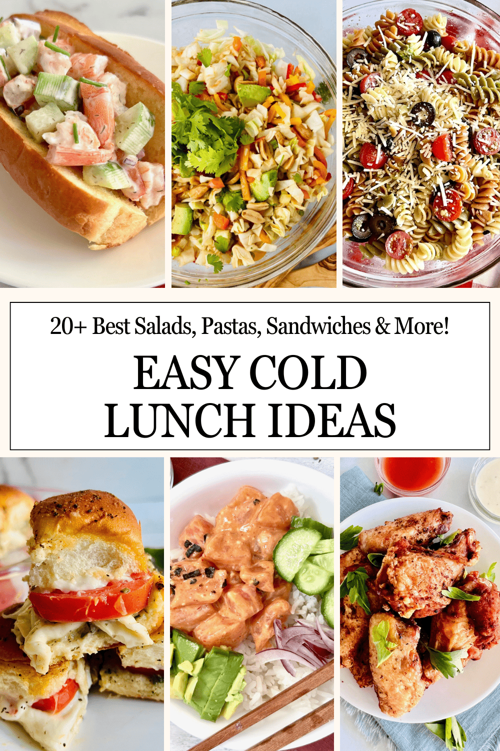 6 photos of easy cold lunch recipe ideas for work, home, or school