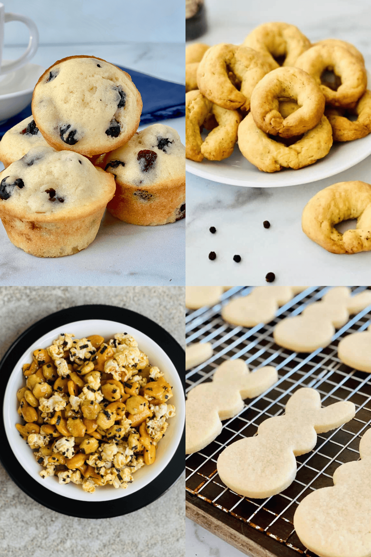 4 recipes for homemade snack recipes to pack for family road trips.