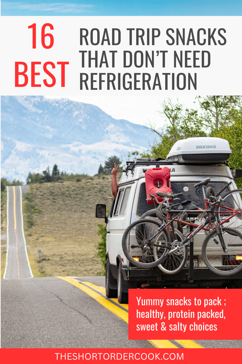 Road Trip Snacks (non refrigerated)list of best things to buy & pack to eat while traveling.